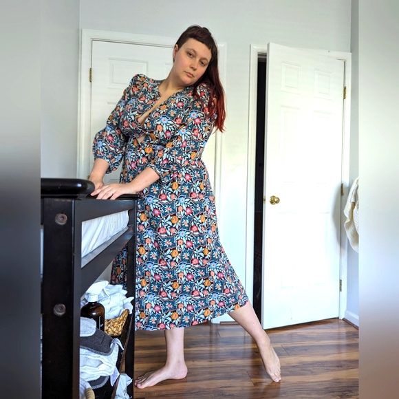 Plus size, Vintage vibes, Tropical Floral cotton dress, Universal Thread XXL - Picture 4 of 8